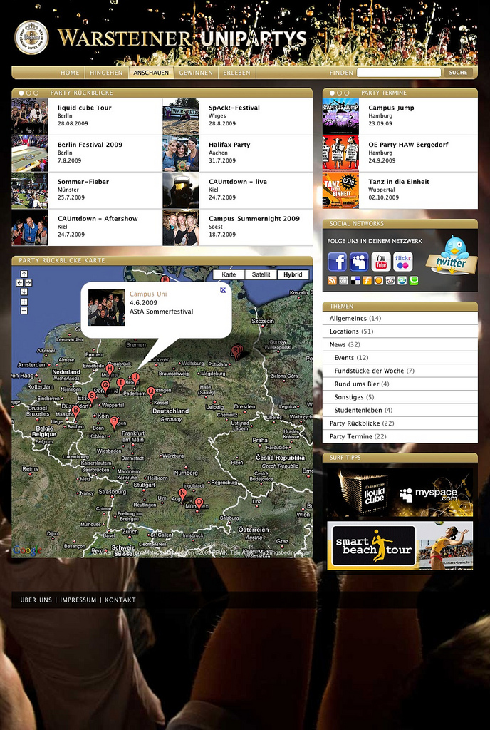 Party pictures   warsteiner uniparty website