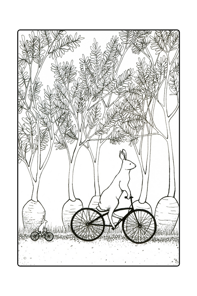 Bunnies on bikes