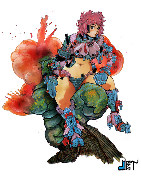 Joannola  the guardian of zeta zero zaps glowing diamond forest