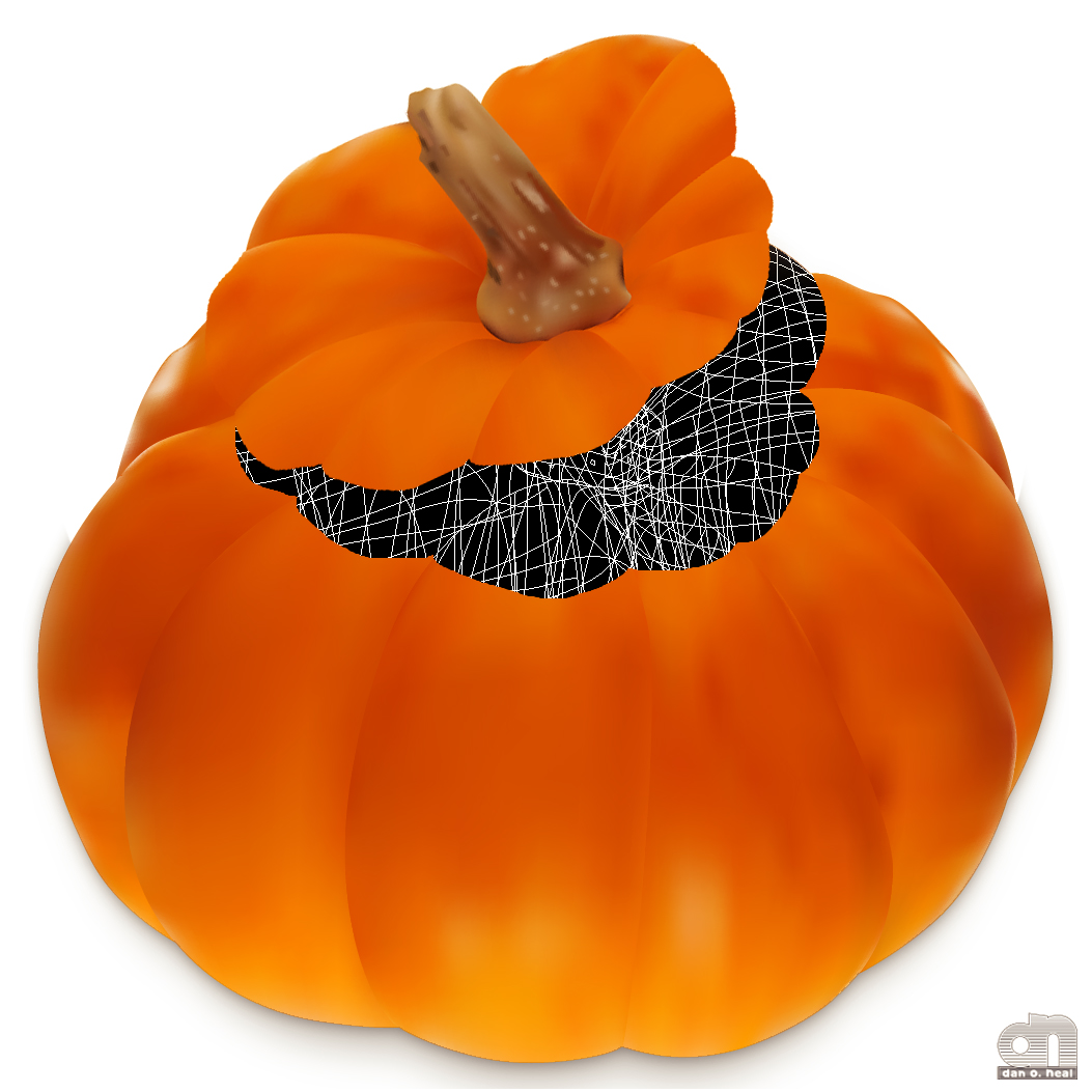 Inside the vector pumpkin