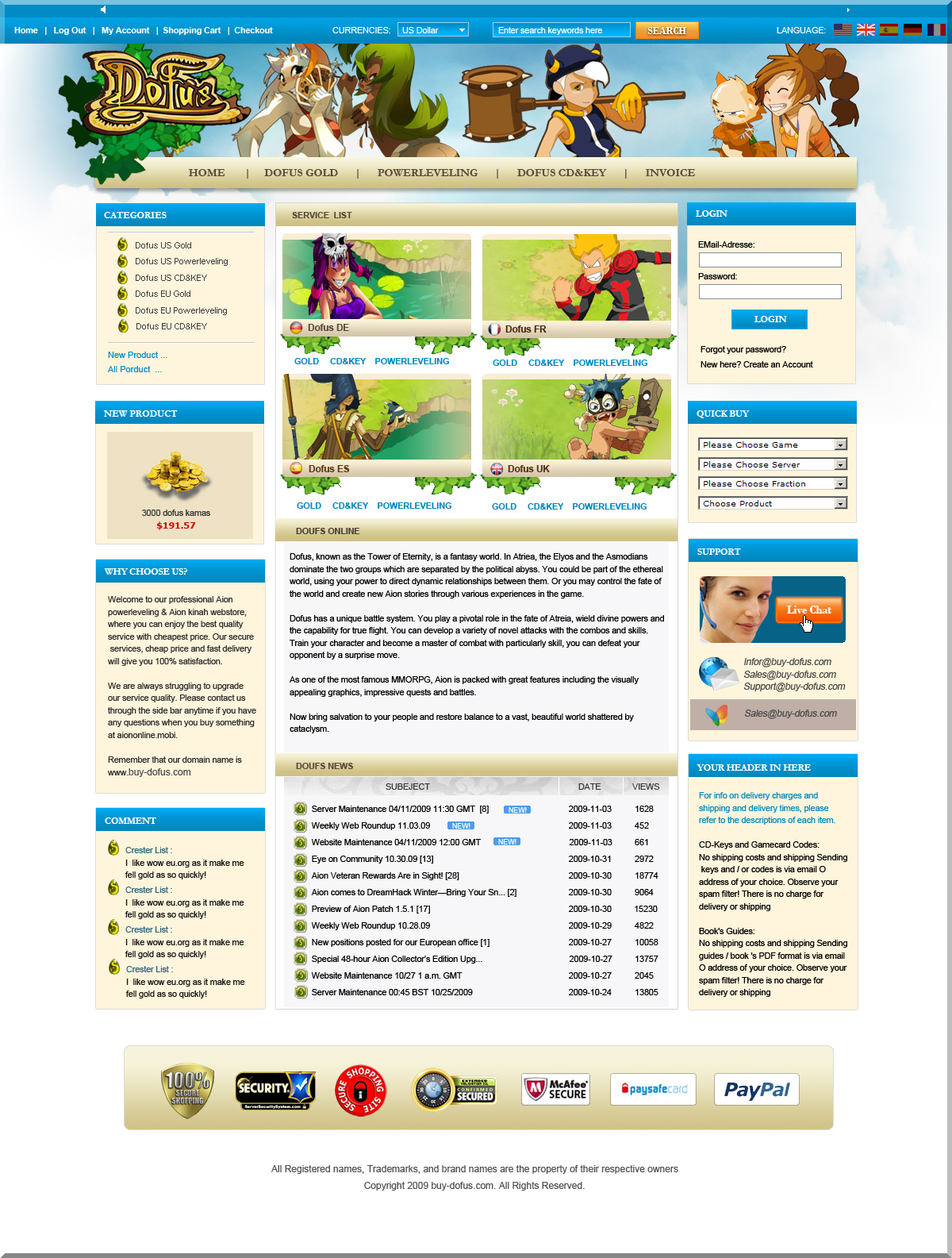 Buy dofus