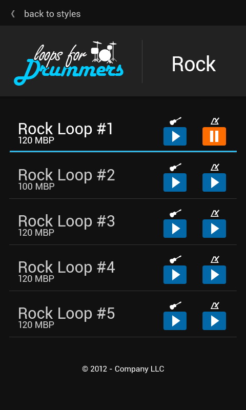 Loops for drummers inner