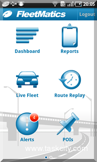 Fleetmatics mobile home